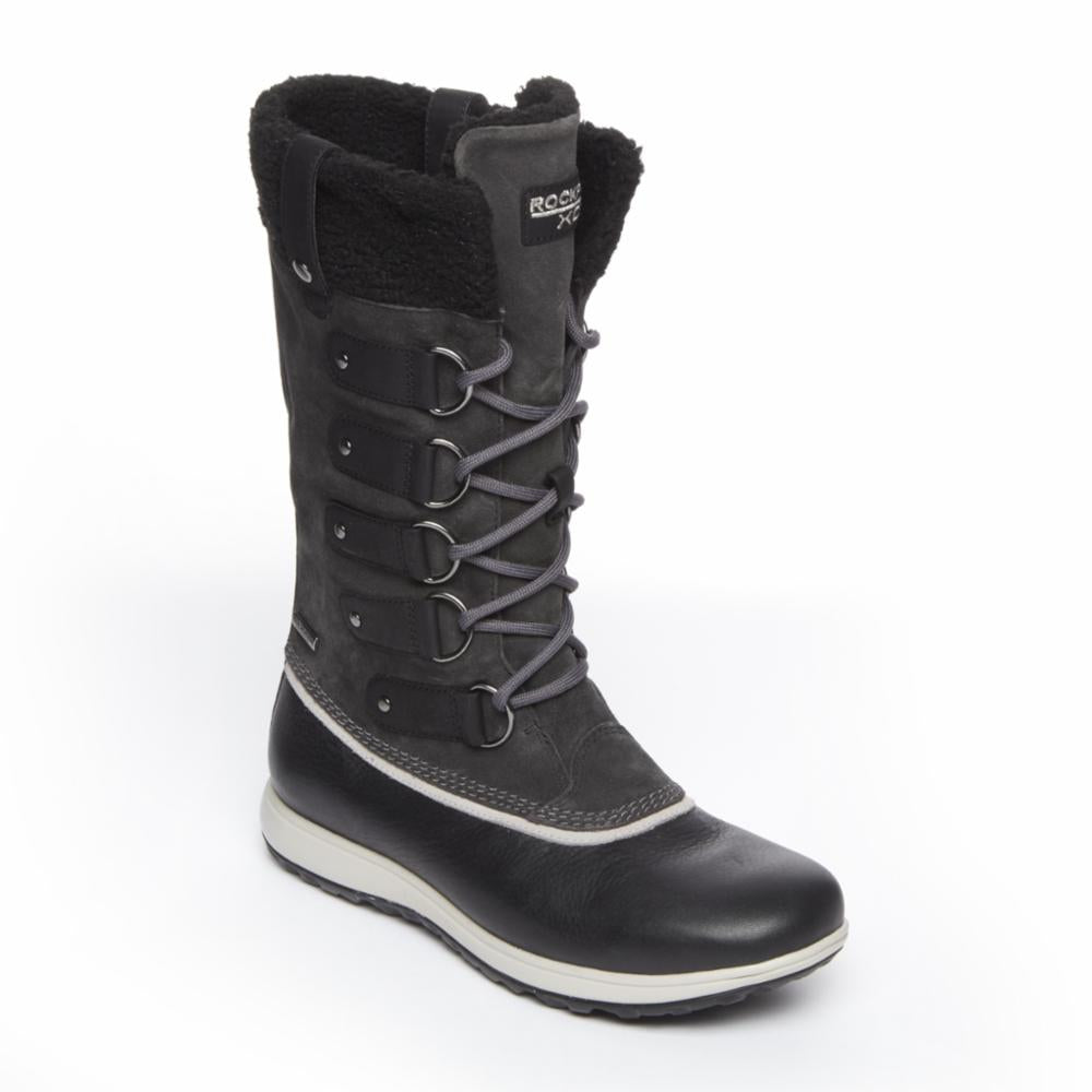 Rockport Women XCS BRITT WP HIGH BOOT BLACK