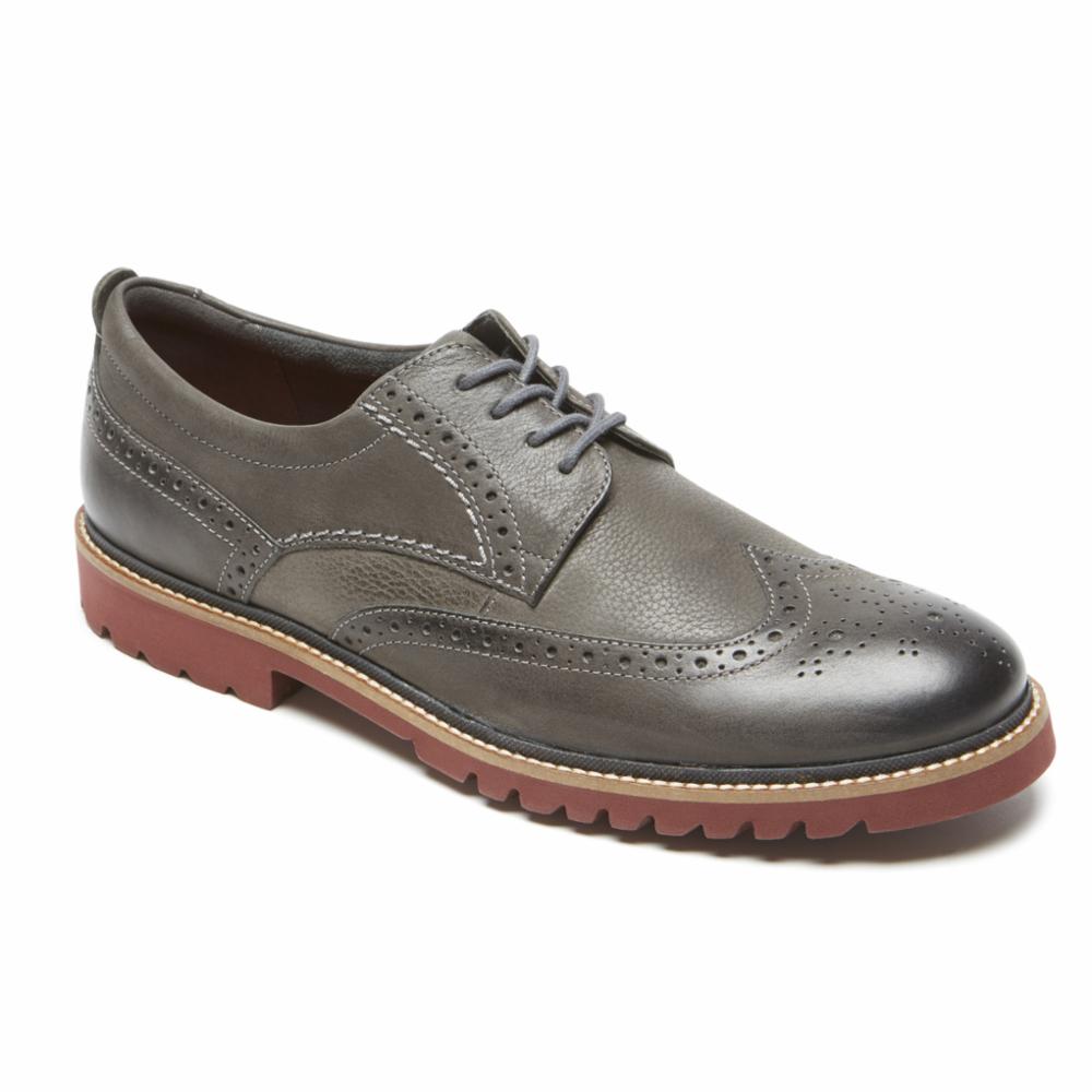 Rockport Homme MARSHALL WING TIP CASTLEROCK GRIS