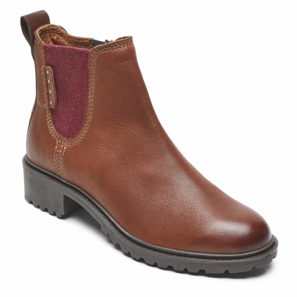 Brown hotsell chelsea booties