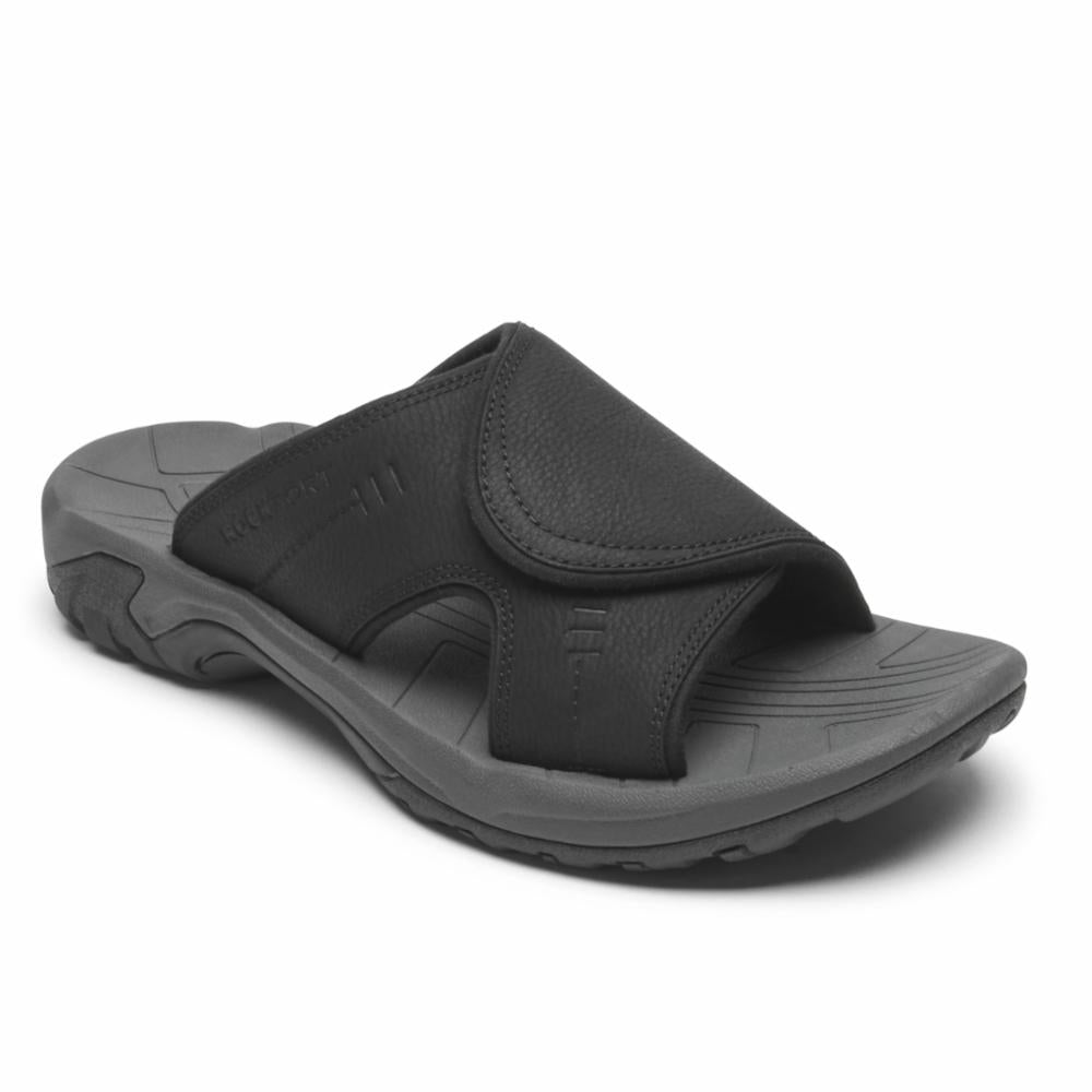 Rockport Men BYRON CASUAL SLIDE BLACK