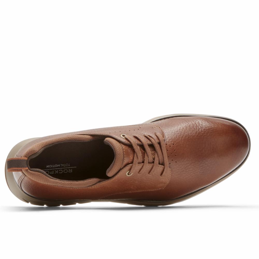 Rockport Men TM SPORT PLAIN TOE COGNAC LEATHER