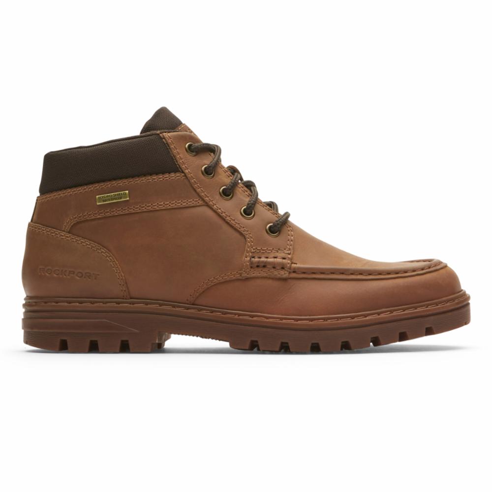 Rockport Men WEATHER READY ENG MOCBOOT WHEAT LEA – Rockport Canada
