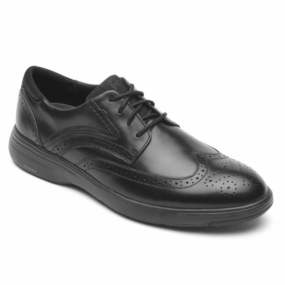 Rockport wingtip sale black