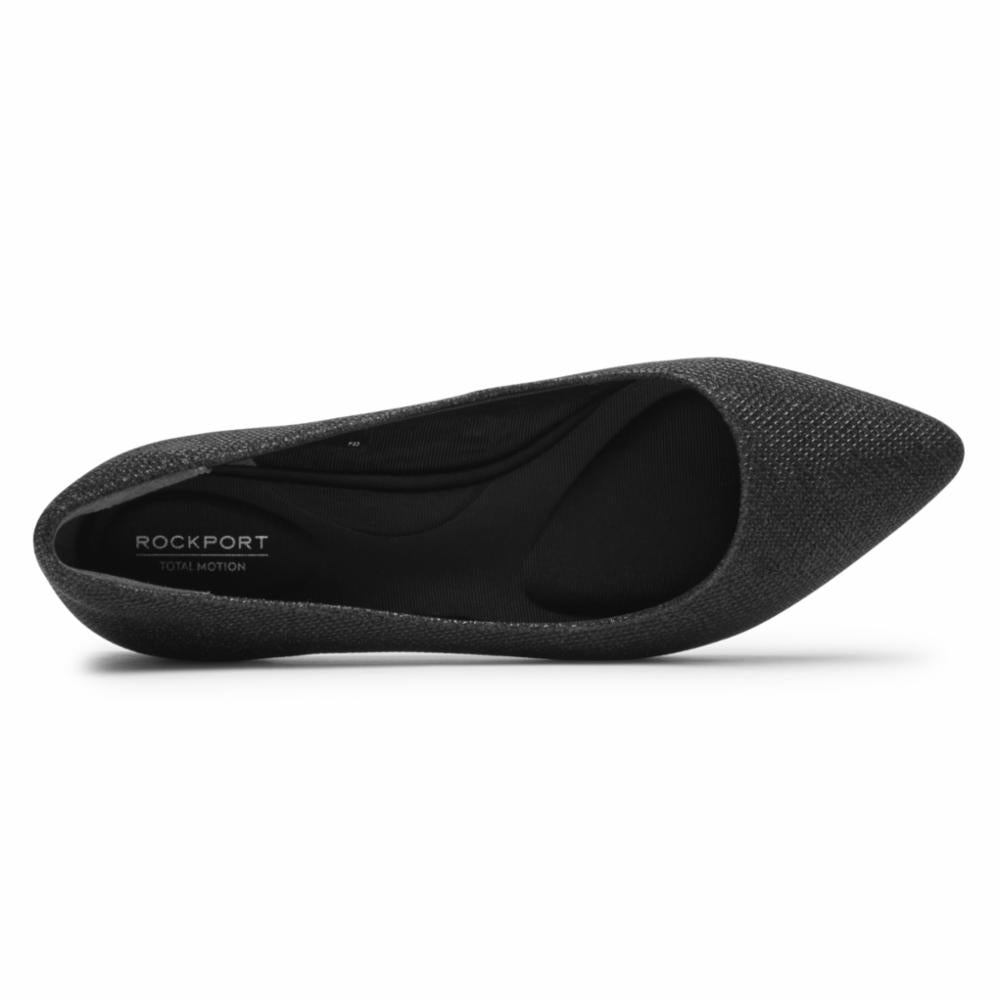 Rockport total motion store ballet flats black