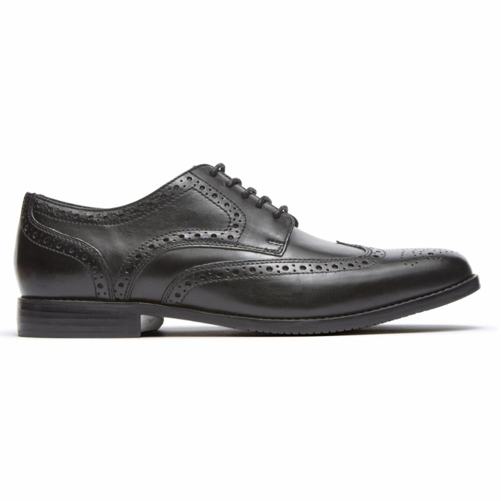 Rockport best sale wingtip black