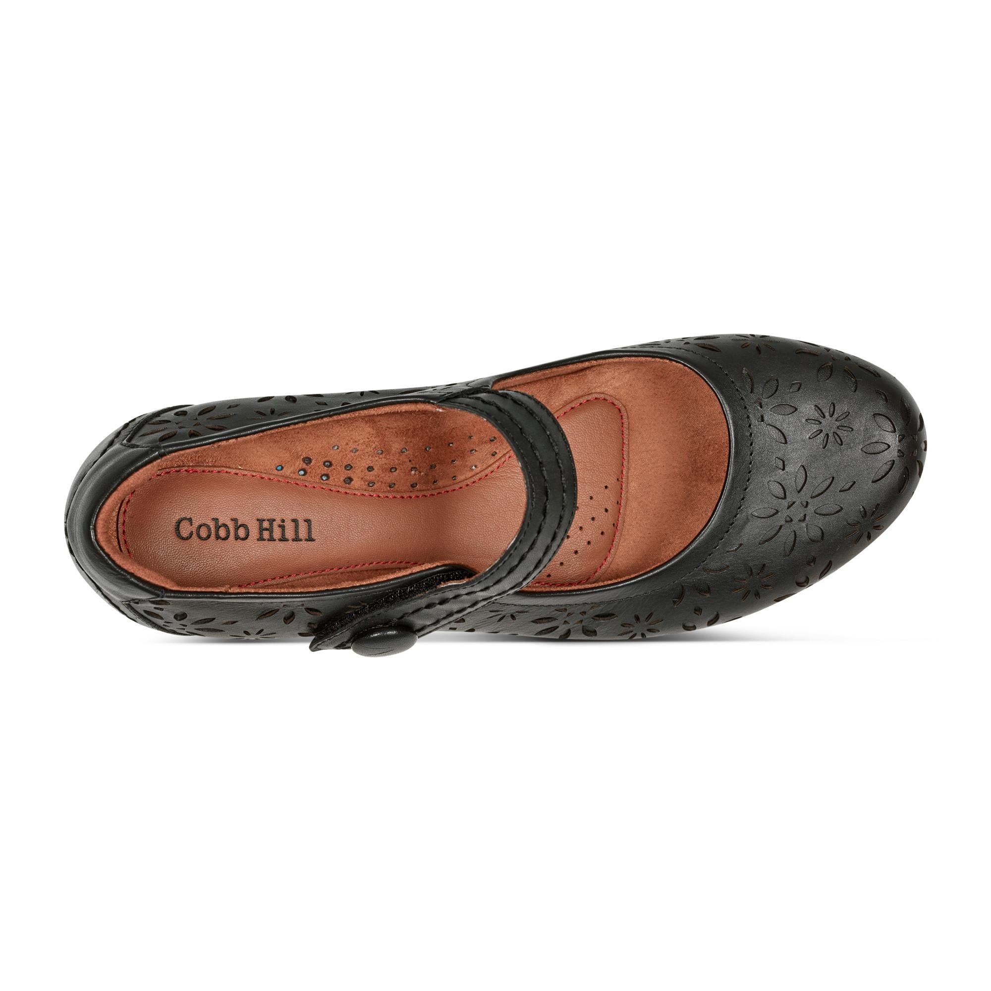 Cobb Hill  ALESIA DETAILED BLACK/BURNISH NAPPA (GR)