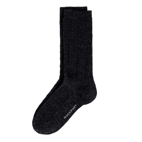 Rockport Men SOCKS WOOL BLEND CABLE KNIT CR FIT 6-11 CHRL