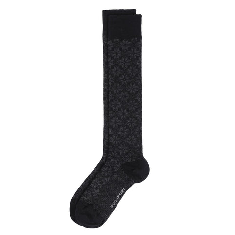 Rockport Men SOCKS WOOL BLEND FAIR ISLE KNEE  FITS 6-11 BLK