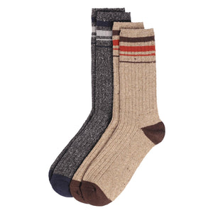 Rockport Men SOCKS VARSITY STRIPE CREW FITS 9-11 ASST