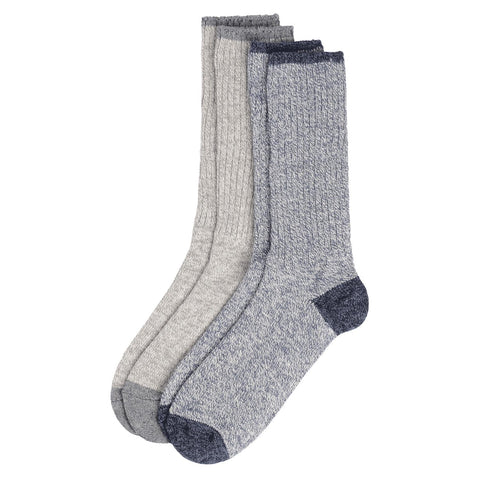 Rockport Men SOCKS LT WEIGHT MARLED CREW  FITS 9-11 ASST