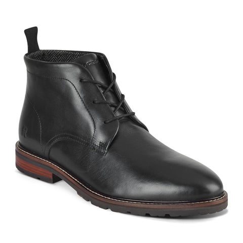 Rockport Men  CASPE LACEUP BLACK/BLACK/COW COCHIN/NYLON