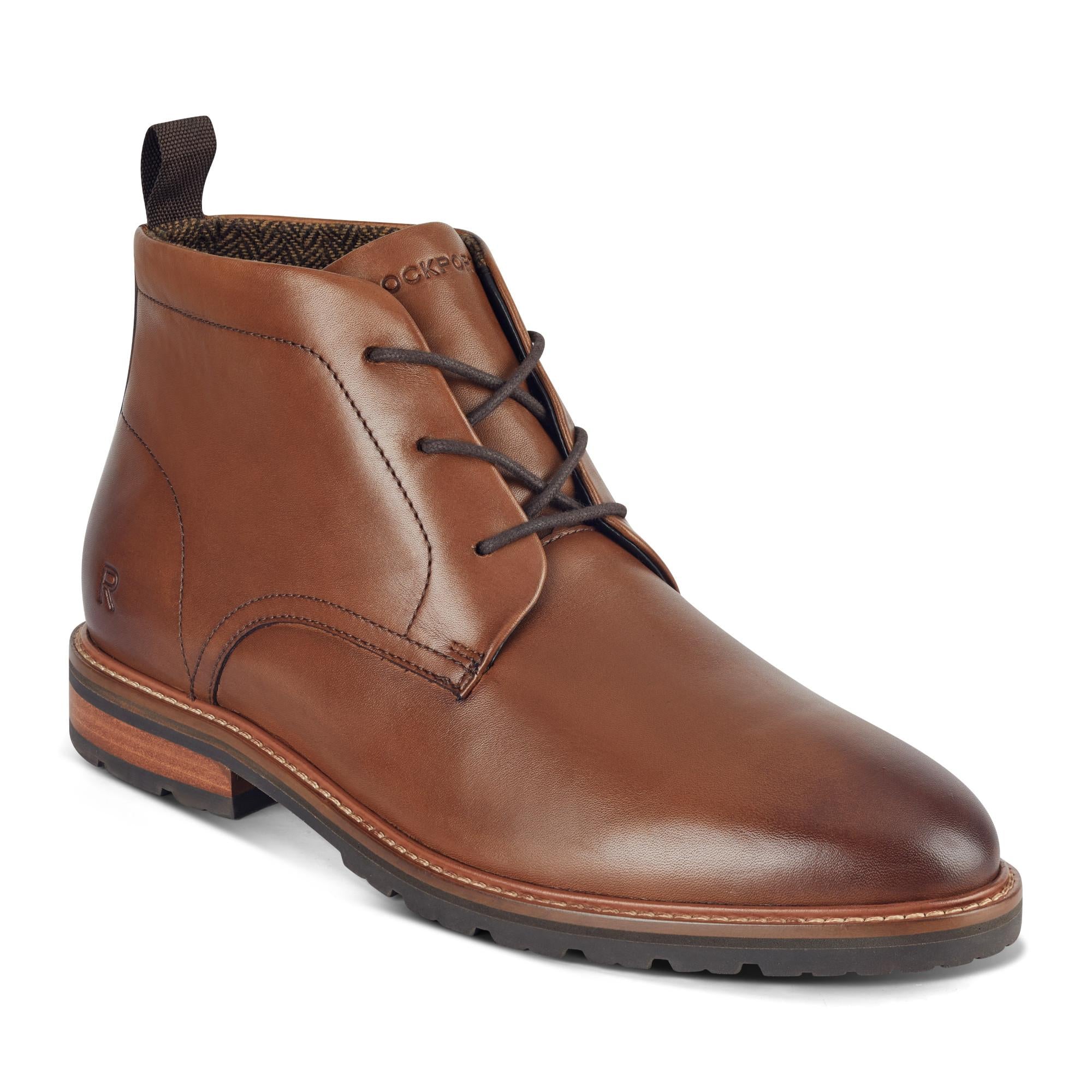 Rockport Men  CASPE LACEUP BRITISH TAN/JAVA/COW COCHIN