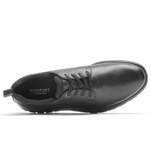 Rockport Men  TM SPORT PLAIN TOE BLACK LEATHER