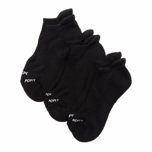 Rockport Men SOCKS 3P ATHLETIC NS TAB FITS 9-11 BLACK