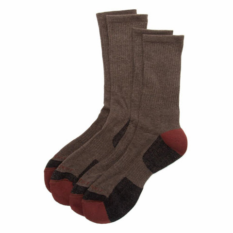 Rockport Men SOCKS 2P CASUAL DRESS 9-11 CH BRWN KTCHP